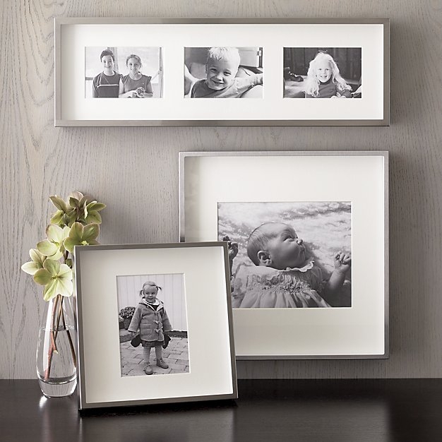 Brushed Silver - 8" x 10" - Wall Frame - With Mat - Image 4