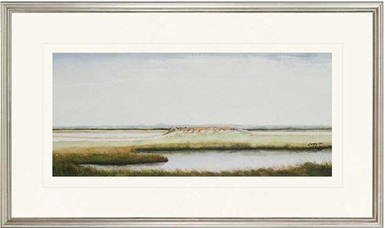 Marshlands I Wall Art - Set of 2 - 18" x 30" - Silver Frame with Mat - Image 2