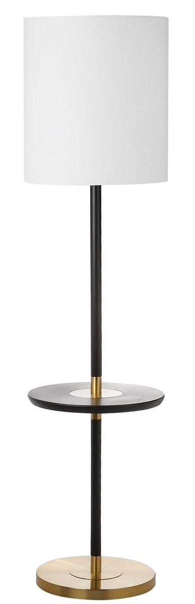 Janell 65-Inch H End Table Floor Lamp - Black - Arlo Home - Image 1