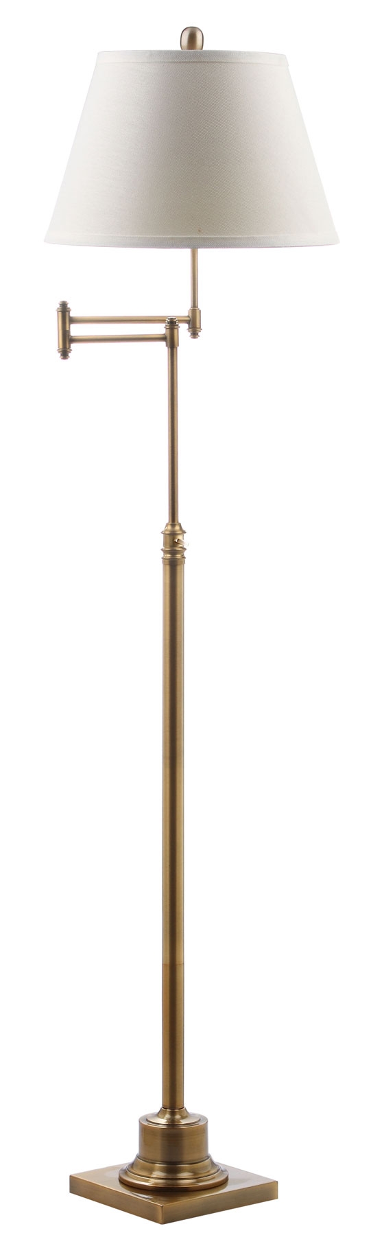 Ingram 68.5 -Inch H Adjustable Swivel Floor Lamp - Gold - Arlo Home - Image 2