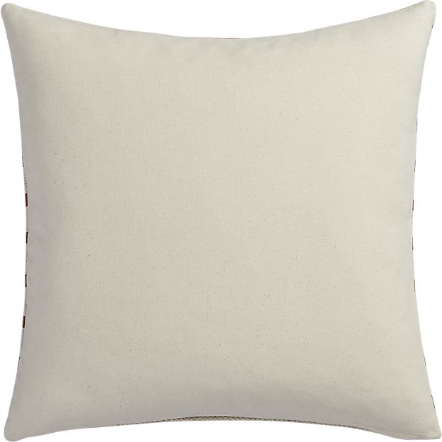 Division rust 20" pillow with down-alternative insert - Image 1