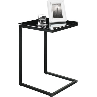 C Shaped End Table - Black - Image 1