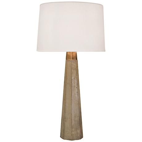 Regina-Andrew Concrete and Brass Table Lamp - Image 0