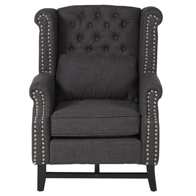 Porter High-Back Club Chair - Grey - Image 1