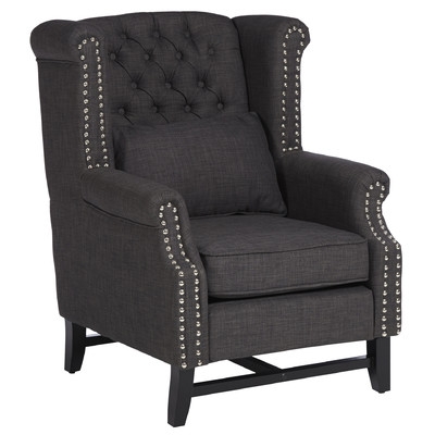 Porter High-Back Club Chair - Grey - Image 2