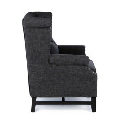 Porter High-Back Club Chair - Grey - Image 5