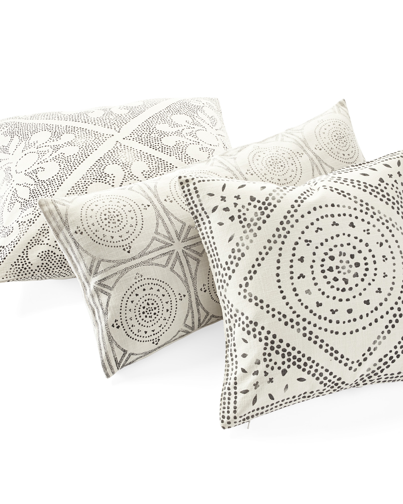 Camille Scroll Pillow Cover - Without Insert - Image 1