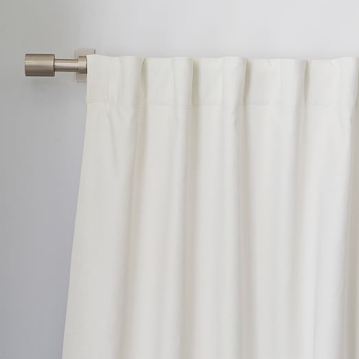 Linen Cotton Curtain - Ivory - Unlined - 84"L - Image 1