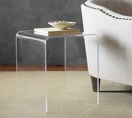 Caleb Acrylic Accent Side Table - Image 1