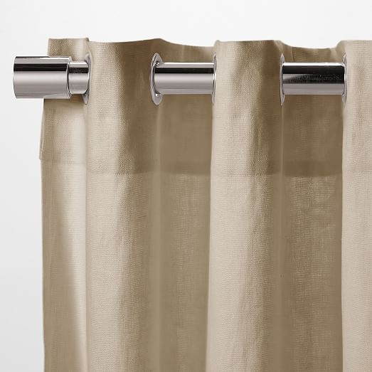 Linen Cotton Grommet Curtain - Image 1
