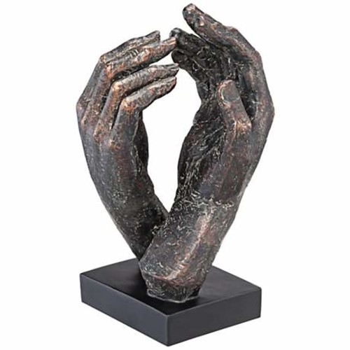 Clasping Hands 10" High Figurine - Image 0
