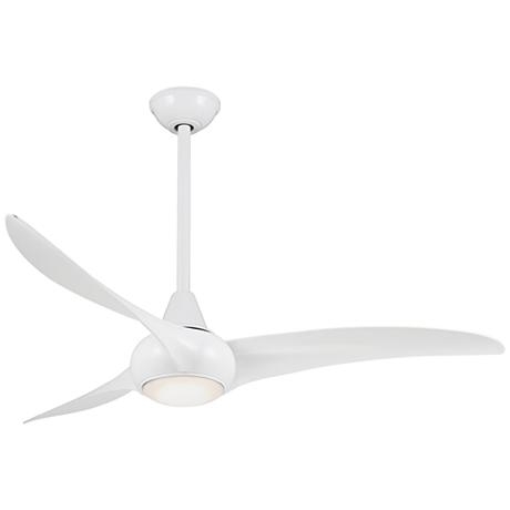 52" Minka Aire Light Wave White Ceiling Fan - Image 0