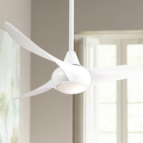 52" Minka Aire Light Wave White Ceiling Fan - Image 1