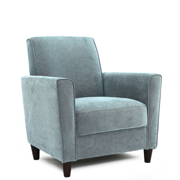 Enzo Solid-colored Accent Chair - Blue - Image 0