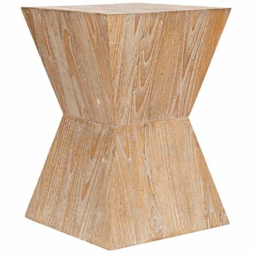 Martil Distressed Oak Wood Side Table - Image 0