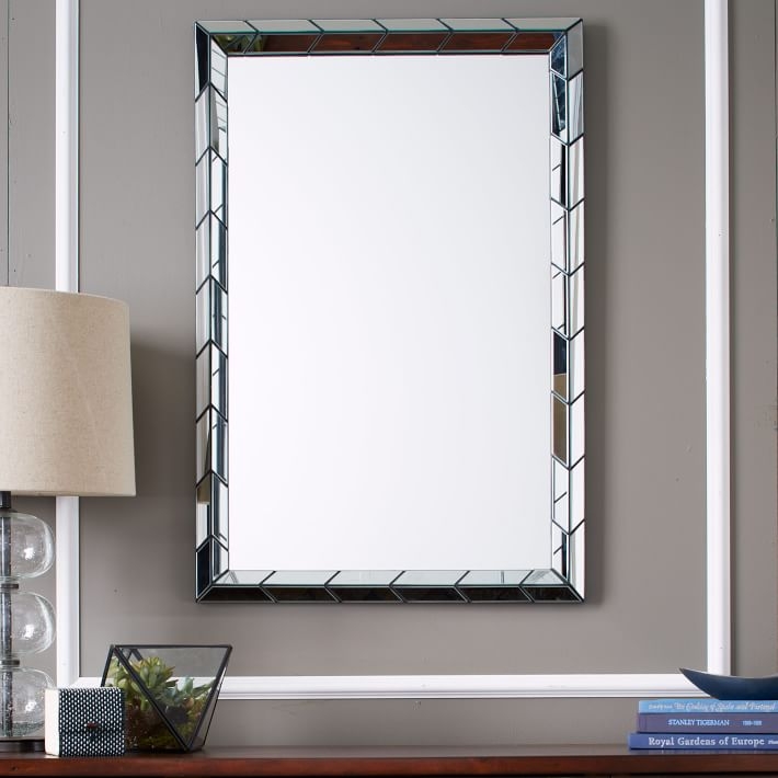 Chevron Tile Wall Mirror - Image 0