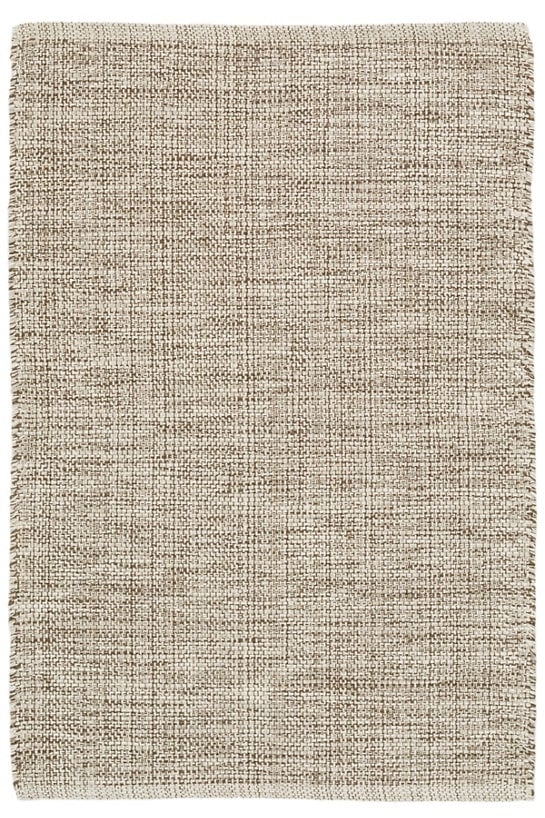 MARLED BROWN WOVEN COTTON RUG- 6' x 9' - Image 0