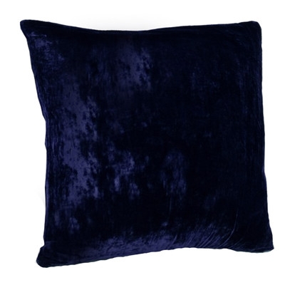 Vintage Triple Velvet Ultra Soft Throw Pillow - Midnight Blue - 16" x 16" - Polyester/Polyfill - Image 0