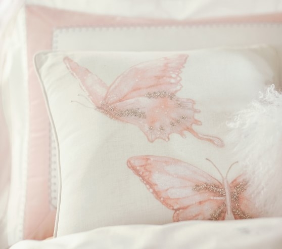 Monique Lhuillier Watercolor Decorative Pillow - Polyester insert - Image 2