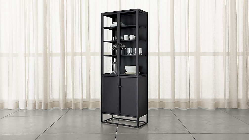 Casement Black Tall Cabinet - Image 1