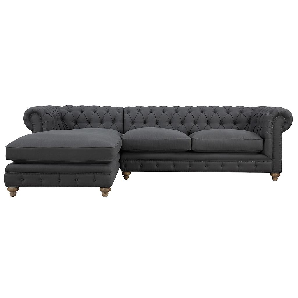 Blake Morgan LINEN LAF SECTIONAL CHAISE - Image 0