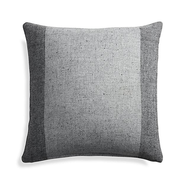 Avi Graphite 23" Pillow with Feather-Down Insert - Image 0