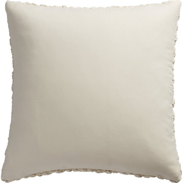 Gravel ivory 18" pillow with down-alternative insert - Image 1