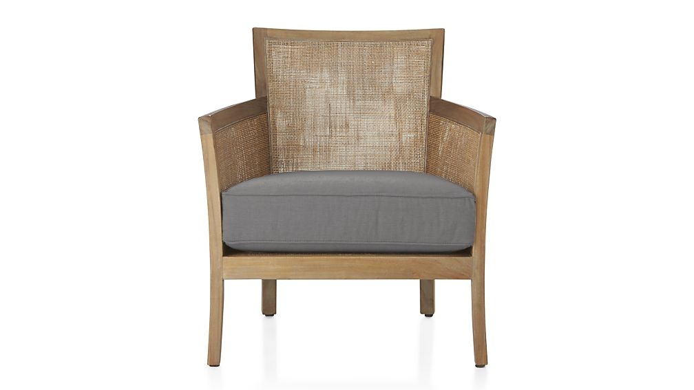 Blake Grey Wash Chair with Fabric Cushion - Image 0