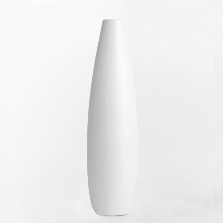 Pure White Ceramic Vase - Bead - Image 0