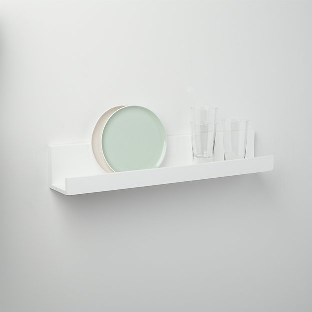 Piano white wall shelf 24" - Image 4