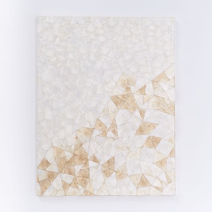 Capiz Wall Art - Crystal Formation - 32" x 42" - Unframed - Image 0