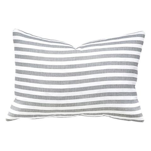 Perfect Stripe Pillow - Grey - 12'' x 24''- Insert not included - Image 0