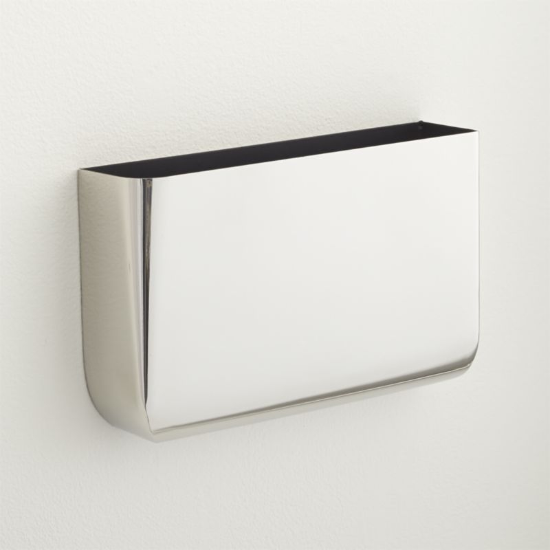 Revere silver wall mounted storage - Image 0