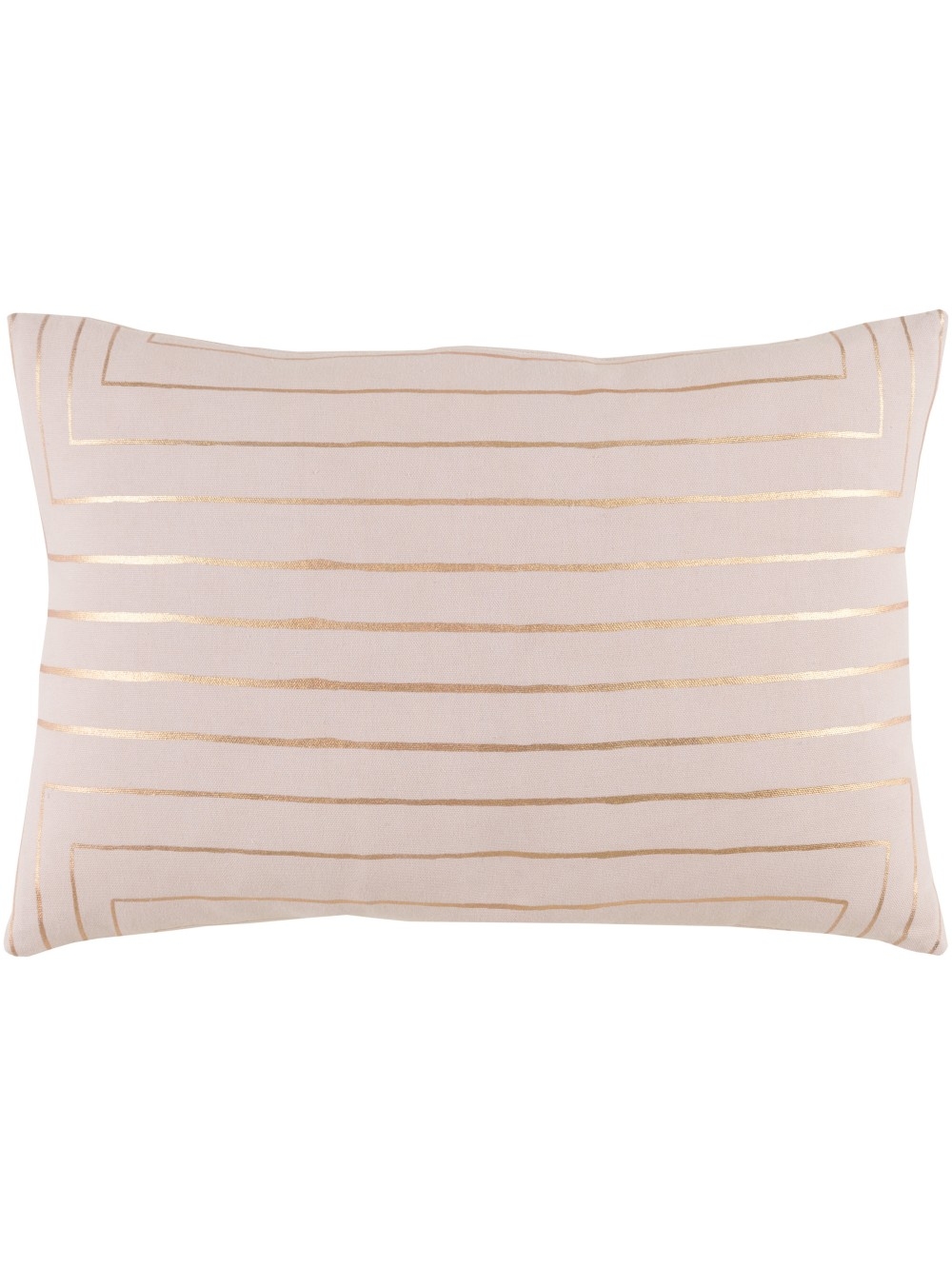 Parallels Pillow - Blush - 13'' x 19''- Down Filled - Image 0