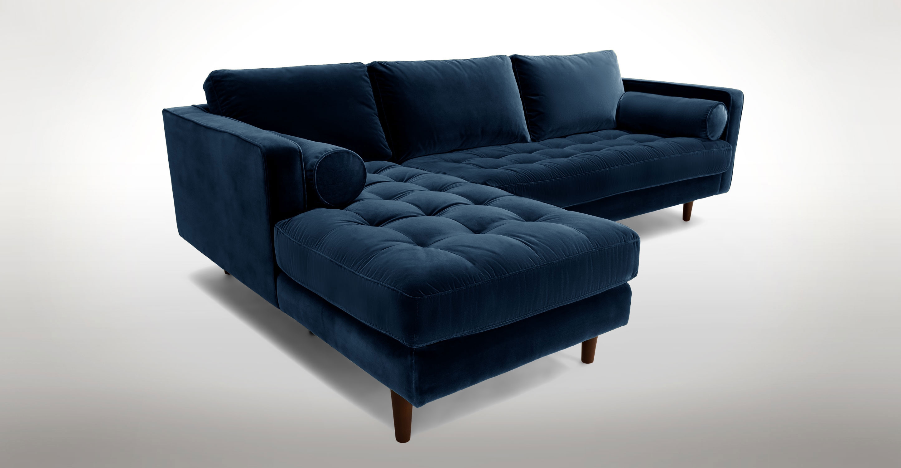 Sven Cascadia Blue Left Sectional Sofa - Image 8