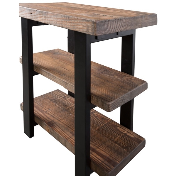 Alaterre Pomona Rustic 2-shelf End Table - Image 2