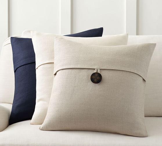 TEXTURED LINEN PILLOW COVER - Without Insert - Image 1