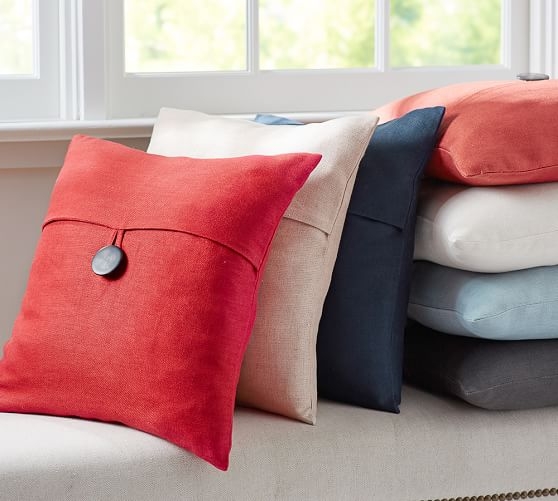 TEXTURED LINEN PILLOW COVER - Without Insert - Image 2