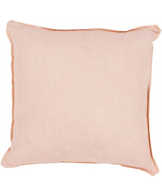 Sage Pillow - Peachy Pink - 22" x 22" - Polyester Filled - Image 0