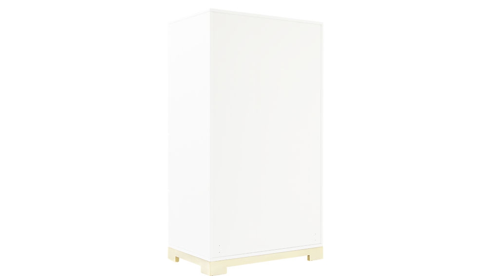 odessa tall white gloss chest of drawers - Image 4