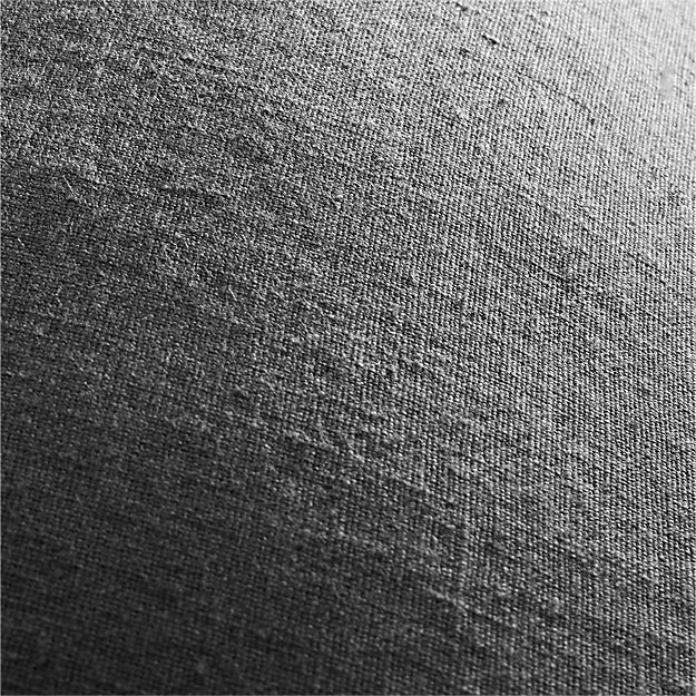 linon dark grey 36"x16" pillow with down-alternative insert - Image 1