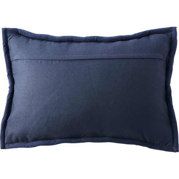 Jersey interknit navy pillow - Feather Down Insert - Image 1