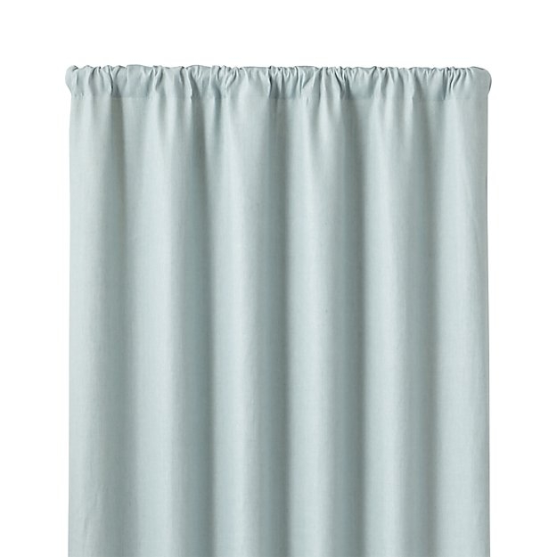 Largo Aqua Linen 50"x84" Curtain Panel - Image 0