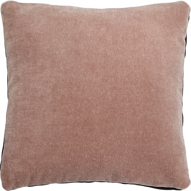 23" Mohair pink pillow - Down insert - Image 0