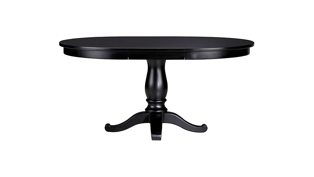 Avalon 45" Black Round Extension Dining Table - Image 0