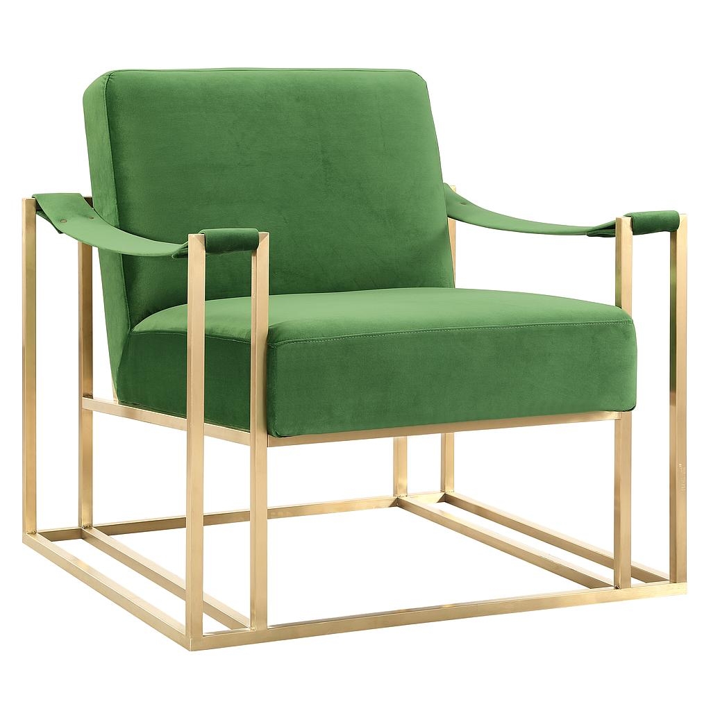 Billy Green Velvet Chair - Image 0