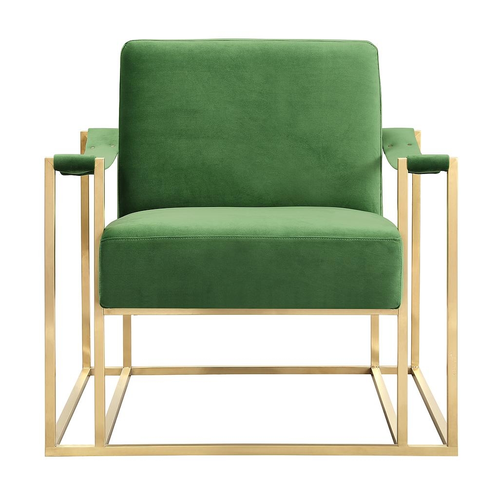 Billy Green Velvet Chair - Image 1