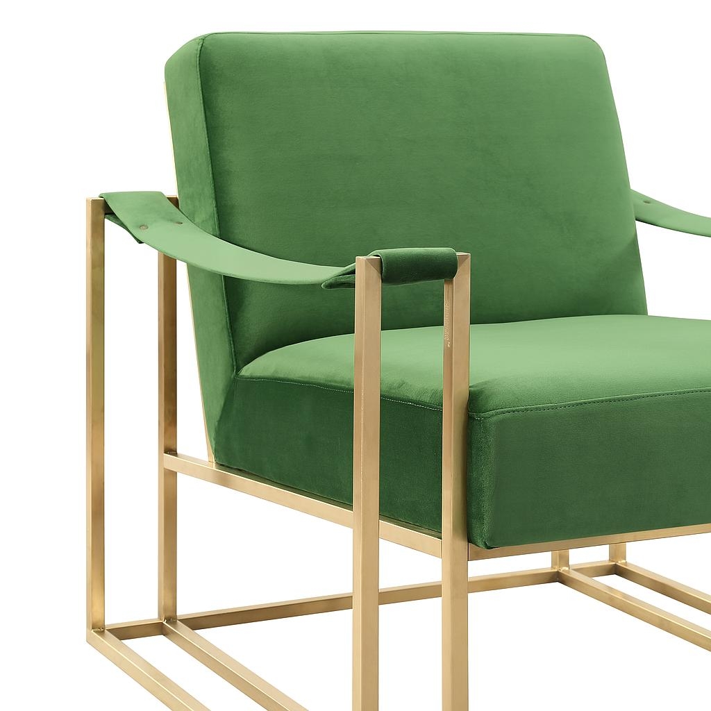 Billy Green Velvet Chair - Image 3