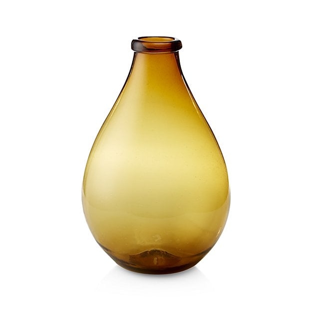 Amber Recycled Glass Floor Vase - Image 0