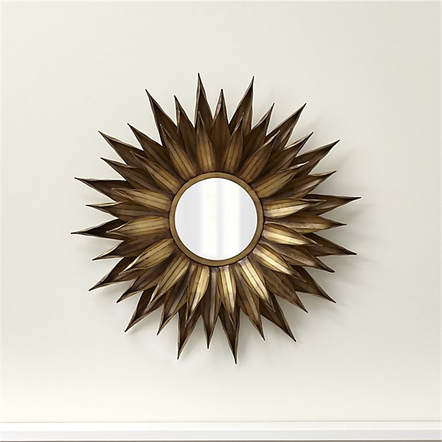 Sunflower Round Wall Mirror - Image 1